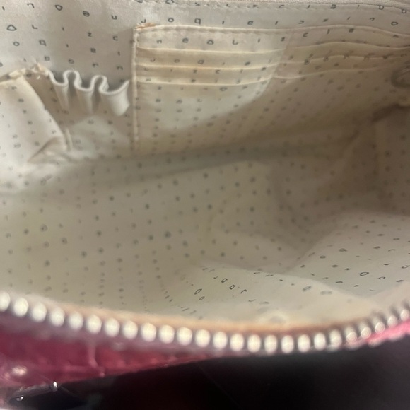 Elegant Pink Liz Claiborne Crocodile-Embossed Handbag - Picture 4 of 8